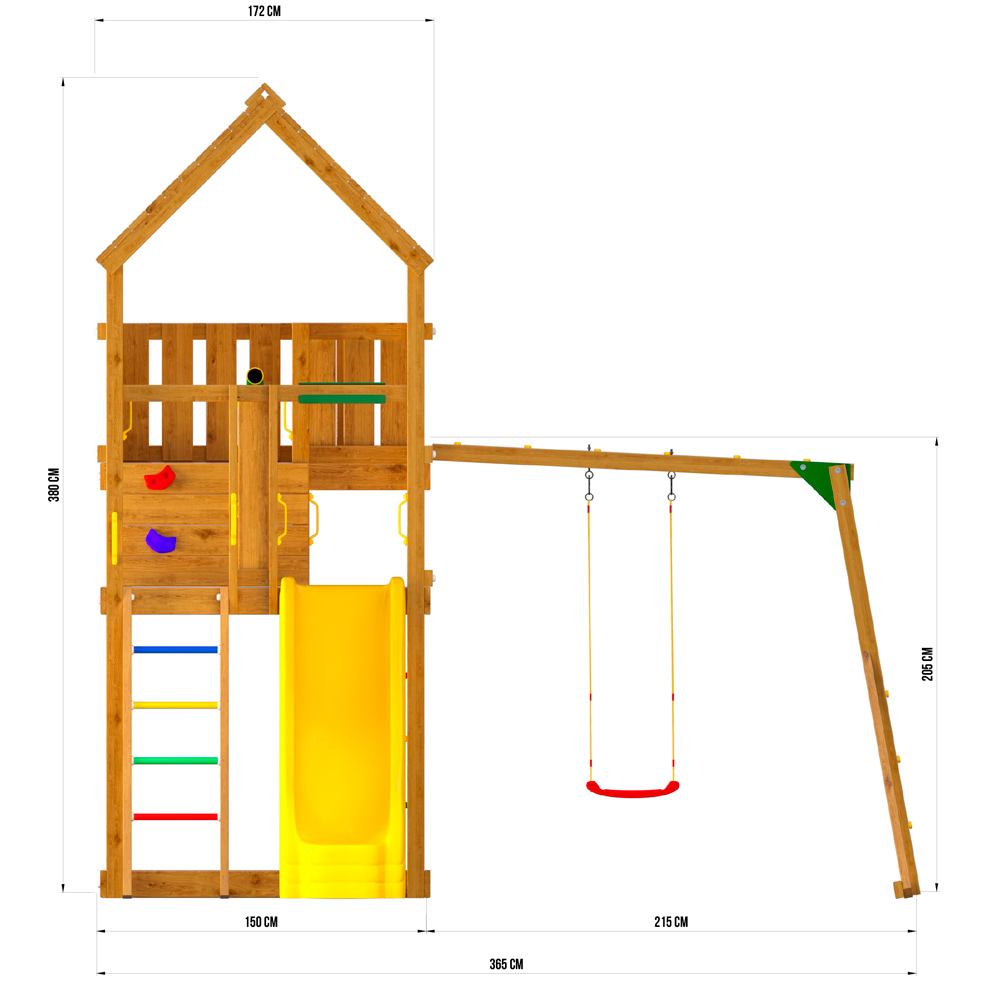 Детская игровая площадка Jungle Gym JP5 "Кудеби"