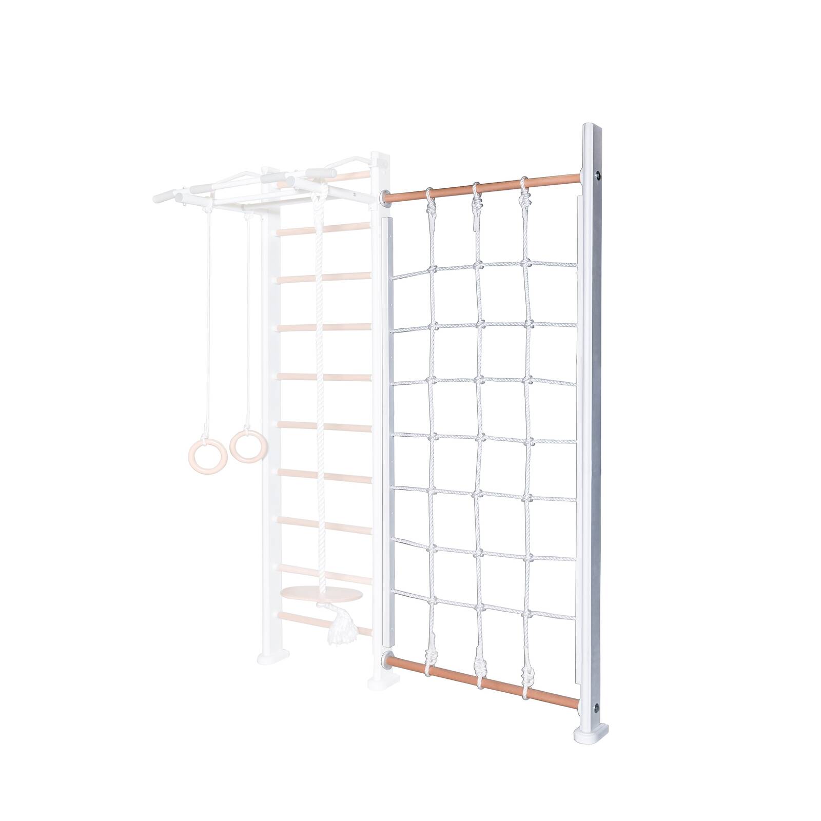 ДСК PERFETTO SPORT "Verticale in legno con rete" bianco-naturale PS-134 Стойка с сеткой