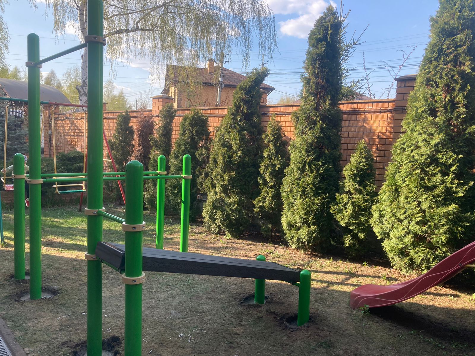 Турник, брусья, скамья для пресса YSK45