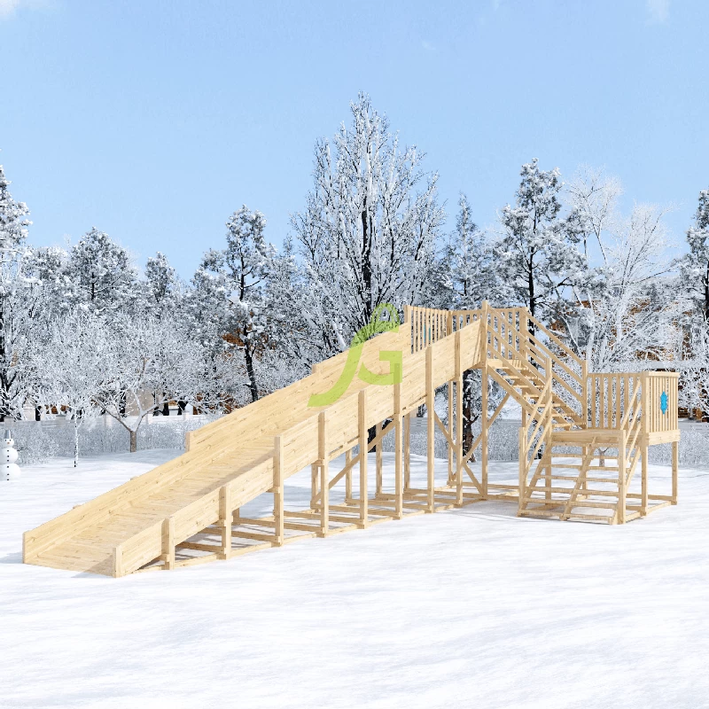 Зимняя горка "IgraGrad Snow Fox", скат 10 м (мод. 2) без окраски