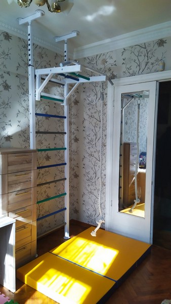 Стенка враспор ПРОФ ShvedStenki PR 1 распор 6 точек - СТ-канат-кольца деревянные (2.57 - 2.97 м)