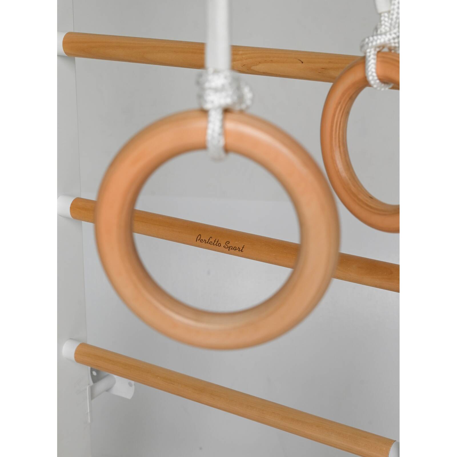 ДСК PERFETTO SPORT "Scala in legno con rete 1" bianco-naturale PS-128