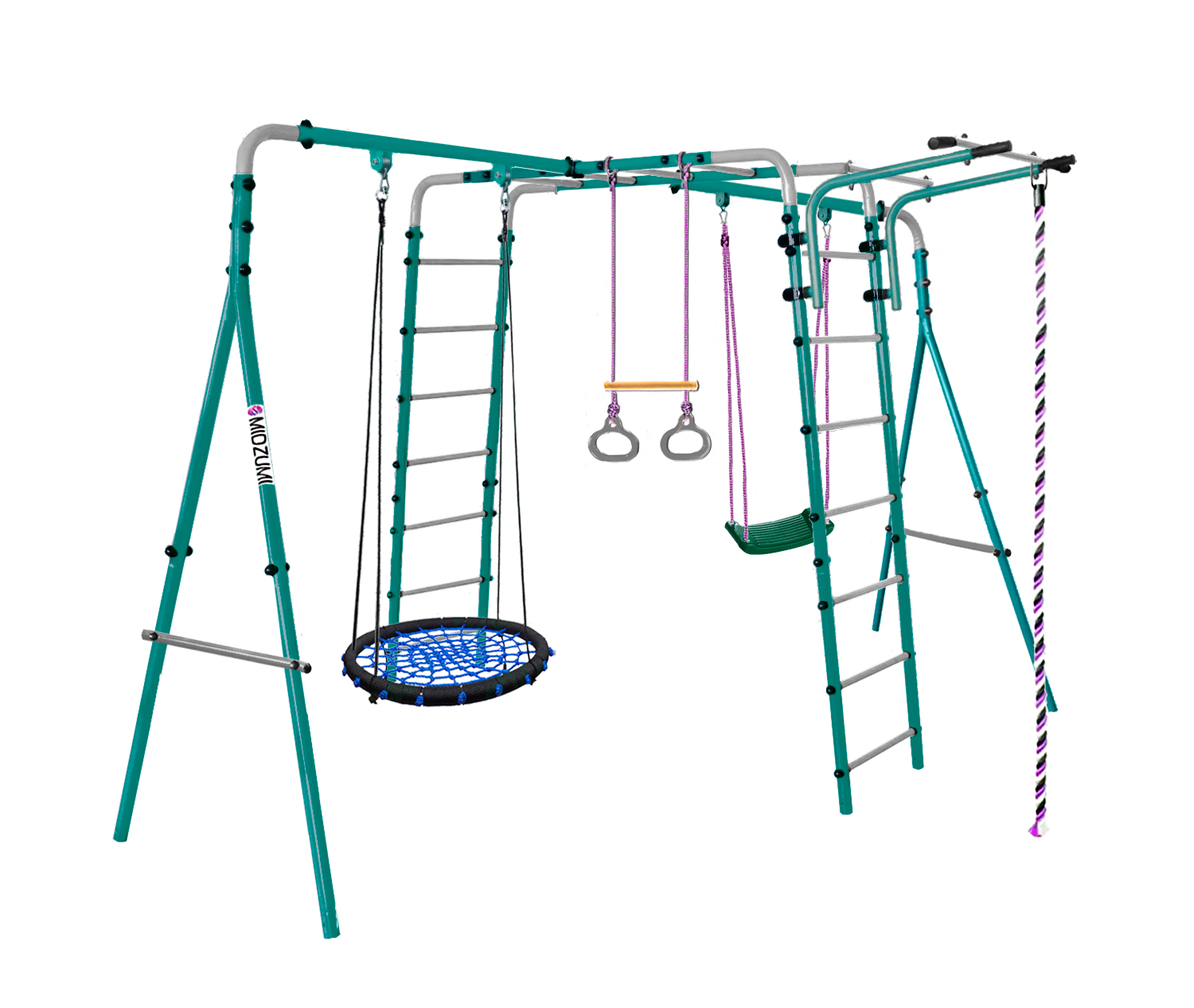 Уличный детский спортивный комплекс Midzumi Tenshi Large L (зеленое)