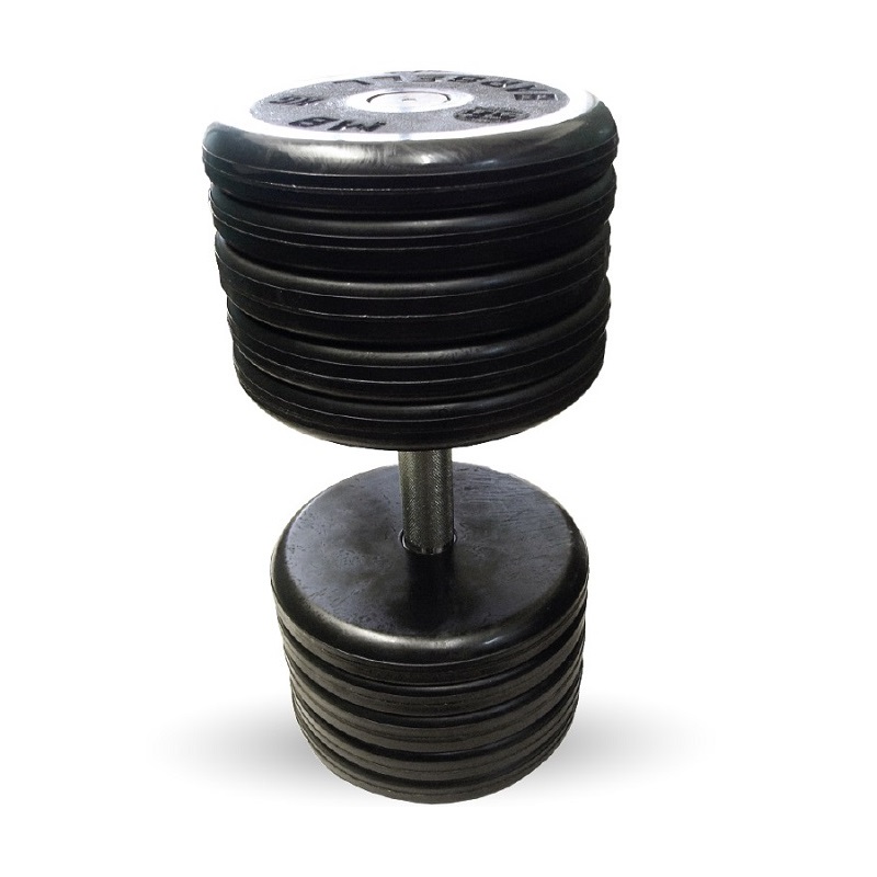 Гантель Barbell 54 кг неразборная классик с вращающейся ручкой хром