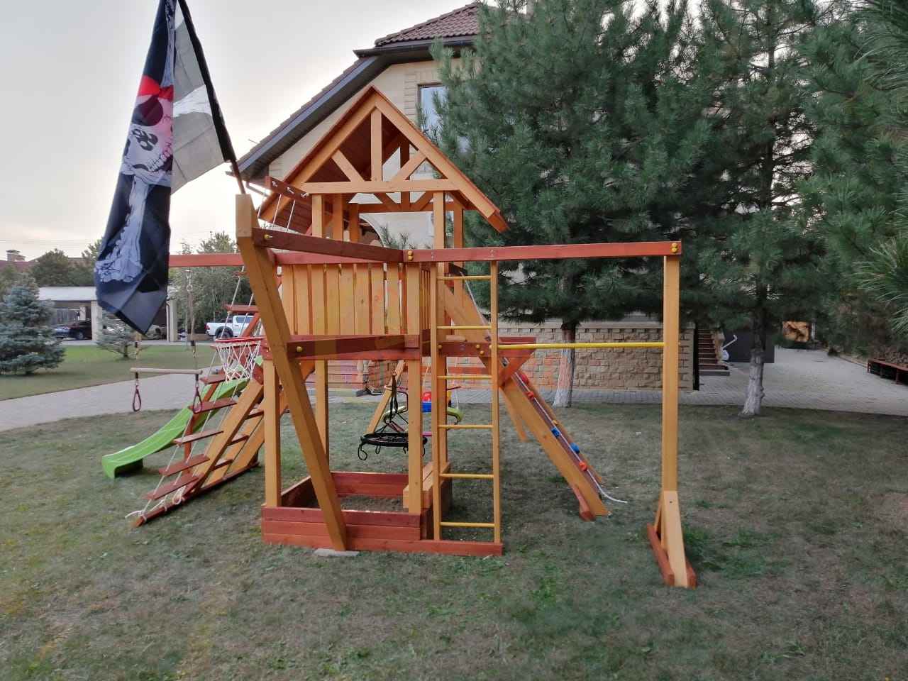 Детская деревянная игровая площадка Савушка Люкс 6