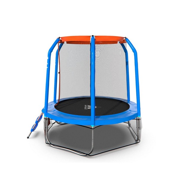 Батут DFC JUMP BASKET 6FT-JBSK-B с внутренней сеткой и лестницей (183 cм)
