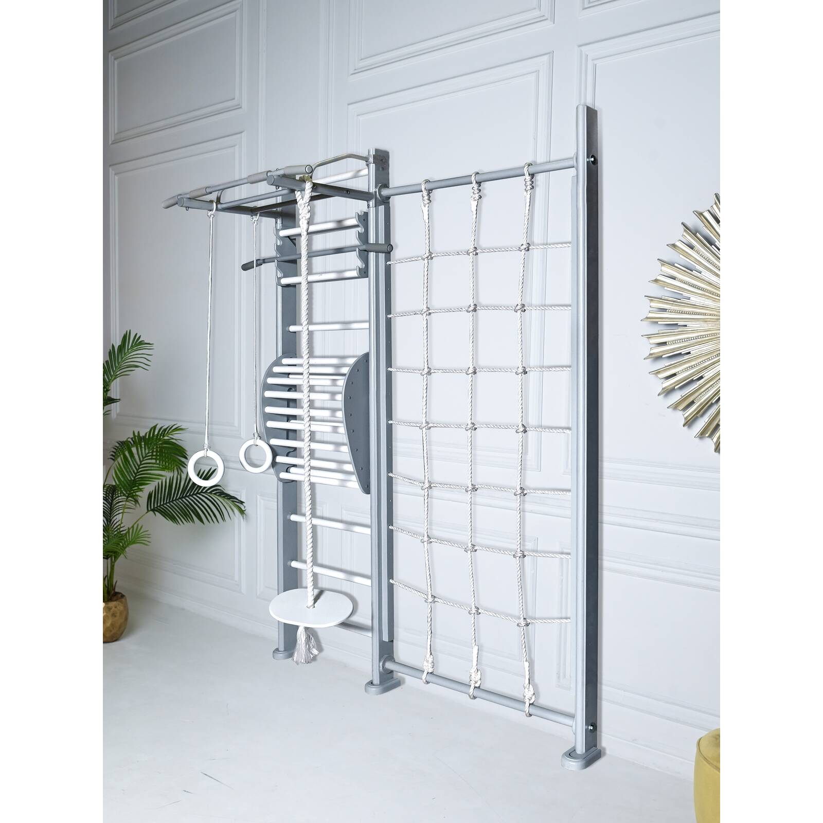 ДСК PERFETTO SPORT "Scala in legno con rete 1"grigio PS-127