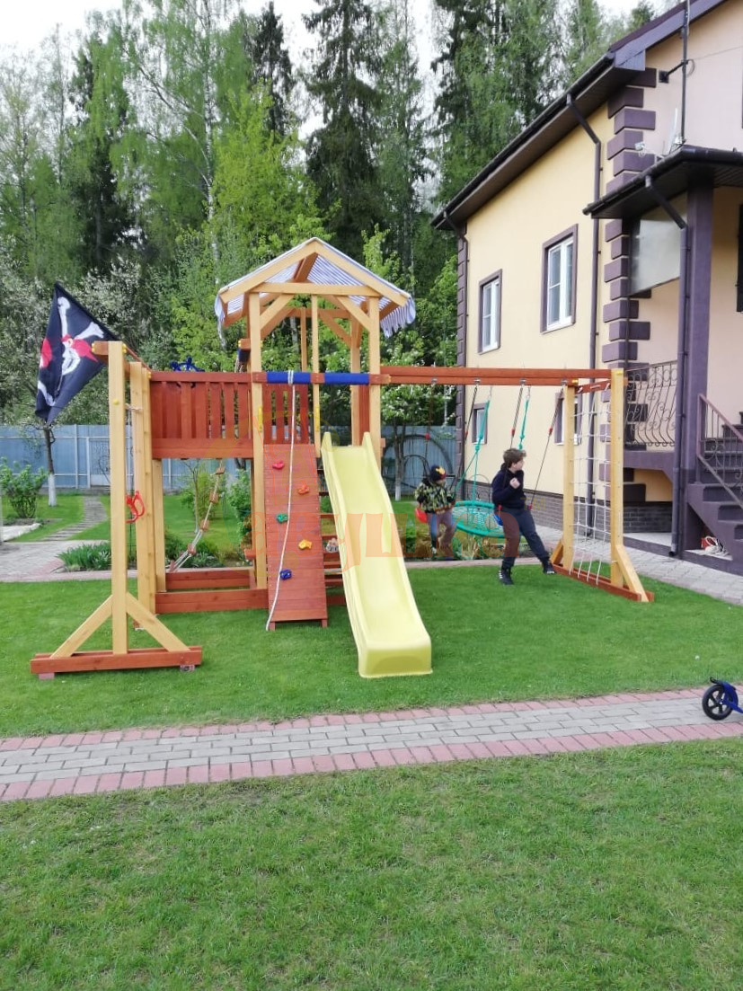 Детская деревянная игровая площадка Савушка 15