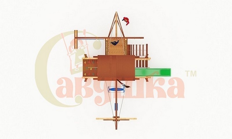 Детская деревянная игровая площадка Савушка Люкс 6