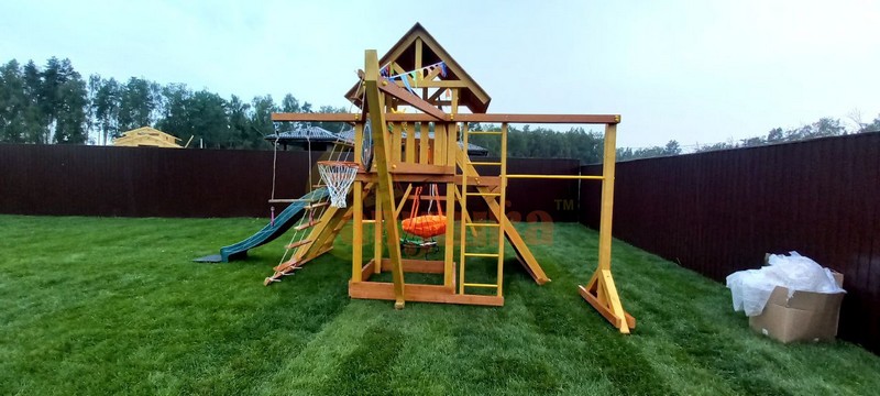 Детская деревянная игровая площадка Савушка Люкс 6