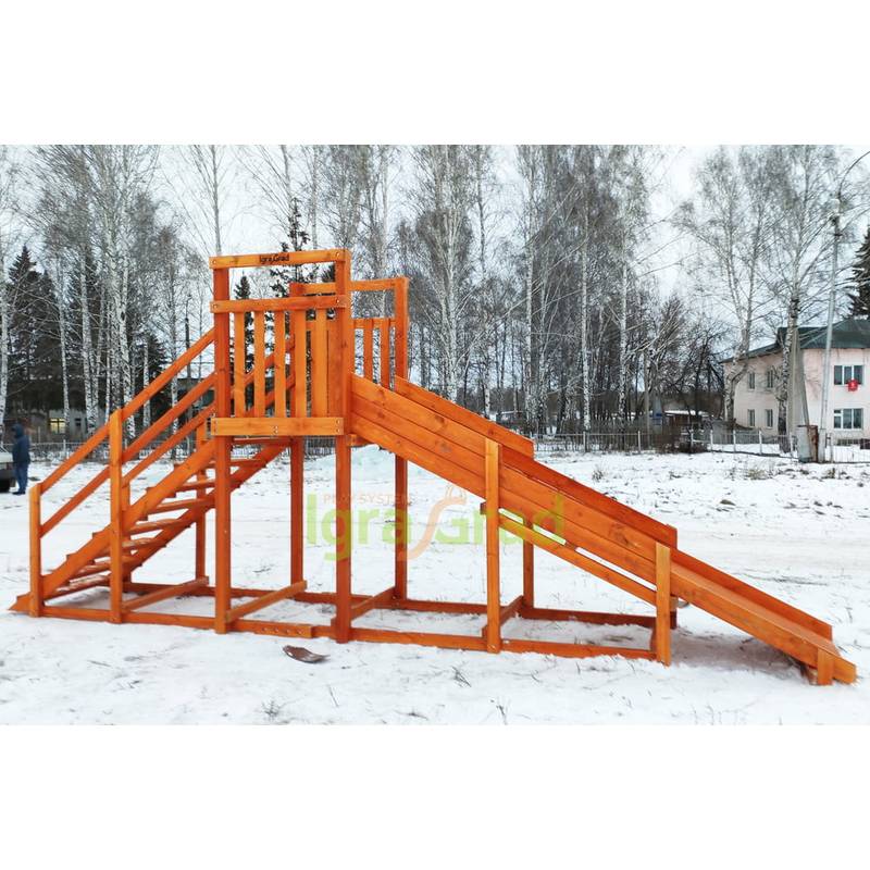 Зимняя горка IgraGrad SnowFox Start, скат 4 м